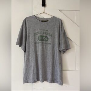 John Deer Short Sleeve Crewneck T- Shirt Gray Size XL Farm Casual